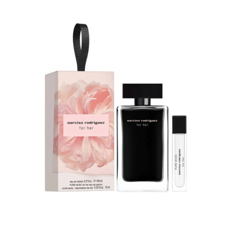 NARCISO RODRIGUEZ FOR HER EDT 100 ML + PURE MUSC EDP 10 ML SET REGALO