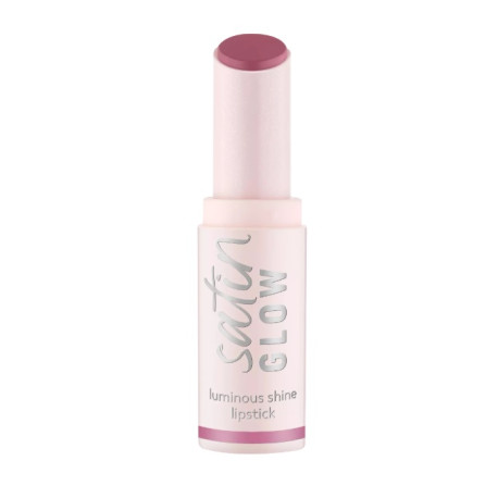 ESSENCE BARRA DE LABIOS SATINADA SATIN GLOW 04 LETS GET MAUVIN 3.50 GR