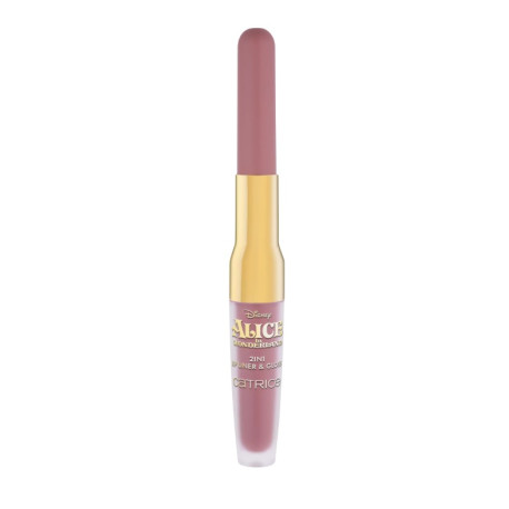 CATRICE ALICE IN WONDERLAND LAPIZ Y BRILLO DE LABIOS 2 EN 1 01 HOW CURIOUS