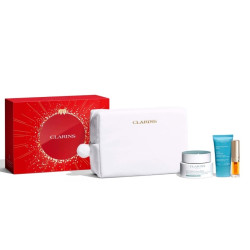 CLARINS CRYO-FLASH MASCARILLA EN CREMA 75 ML + ACEITE DE LABIOS 1,4 ML+ NECESER SET REGALO