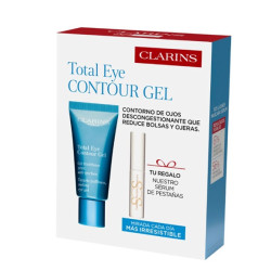 CLARINS TOTAL EYE CONTOUR GEL 20 ML + MASCARA SUPRA LIFT & CURL 3 ML SET REGALO