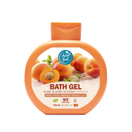 FRESH FEEL GEL DE DUCHA MOUSSEL ALBARICOQUE 750 ML