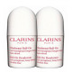 CLARINS DUO DESODORANTE ROLL ON ANTIPERSPIRANTE LARGA DURACION 2 x 50 ML