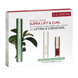 CLARINS MÁSCARA DE PESTAÑAS SUPRA LIFT & CURL 01 INTENSE BLACK 8 ML + 2 PRODUCTOS SET REGALO