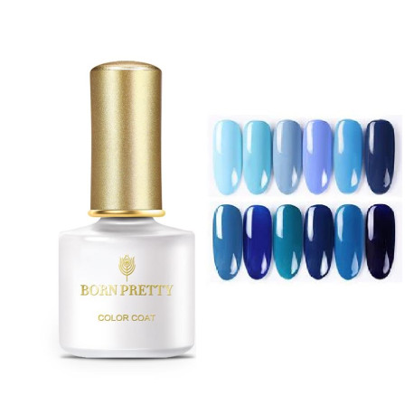 BORN PRETTY COLOR COAT ESMALTE SEMIPERMANENTE JAZZ BLUE GEL SERIES JZ11 CHILL OUT
