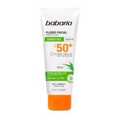 BABARIA PROTECTOR SOLAR FLUIDO FACIAL SPF50+ PIEL SENSIBLE 75ML