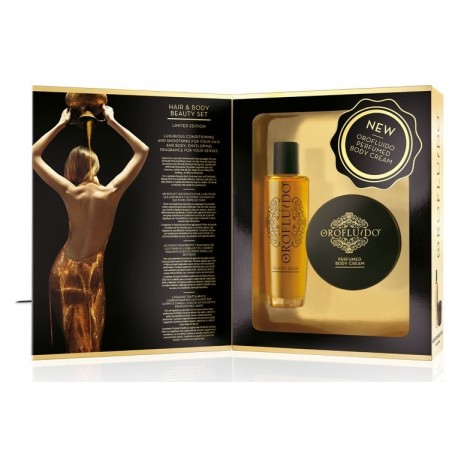 OROFLUIDO SET REGALO ELIXIR 100 ML  + BODY CREAM 175 ML