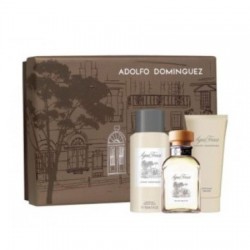 ADOLFO DOMINGUEZ AGUA FRESCA EDT 120 ML VP + DEO 150 ML + A/S BALM 100 ML SET REGALO