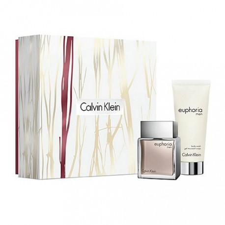 comprar perfumes online hombre CALVIN KLEIN CK EUPHORIA MEN EDT 50 ML + GEL 100 ML SET REGALO