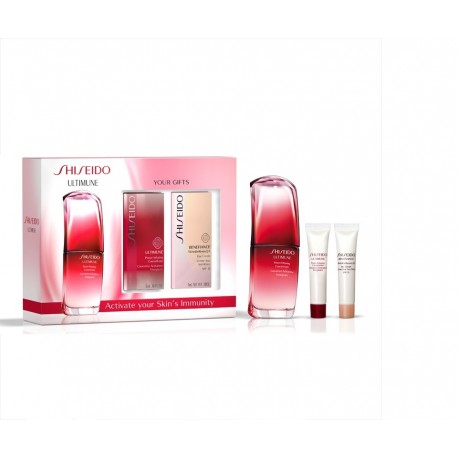 SHISEIDO ULTIMUNE POWER INFUSING CONCENTRATE 30 ML + ULTIMUNE EYE  5 ML + BENEFIANCE 5 ML SET REGALO