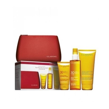 CLARINS SUN PROTECTION ESSENTIALS SPF 30 ML 4 PIEZAS SET REGALO