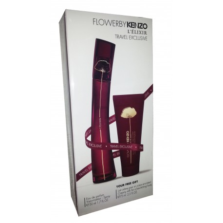 comprar perfumes online KENZO FLOWER ELIXIR EDP 50 ML + B/L 75 ML SET REGALO mujer