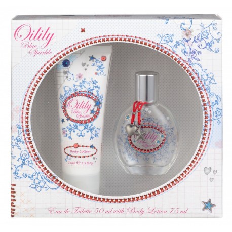 OILILY BLUE SPARKLE EDT 50 ML+ LECHE CORPORAL 75 ML SET REGALO