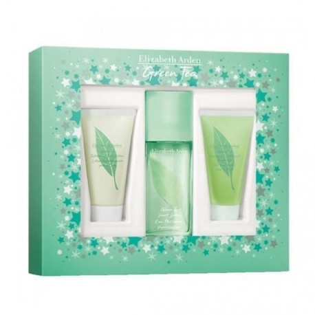 comprar perfumes online ELIZABETH ARDEN GREEN TEA EDP 100ML +B/L 100 ML+ S/G 100 ML SET REGALO mujer