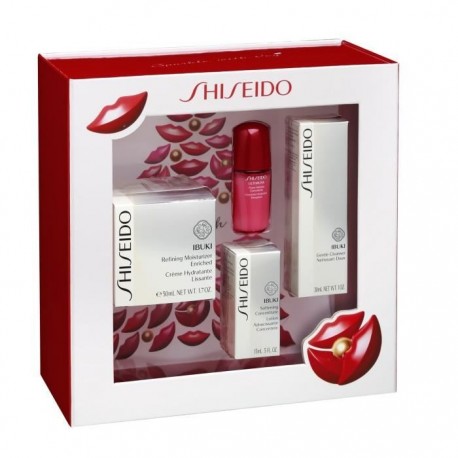 SHISEIDO IBUKI REFINING MOISTURIZER 50 ML + CLEANS. 30 ML + SOFT 15 ML + ULT 10 ML SET