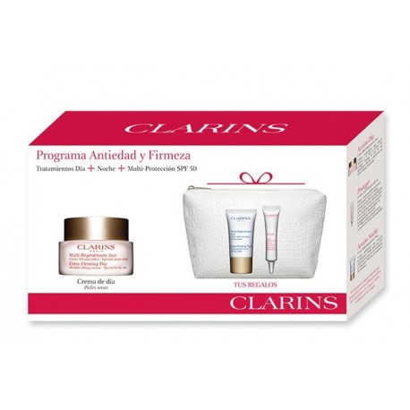 CLARINS SET ANTIEDAD P. N/MIXTAS (CR. MULTI REG.50 ML + CR. NOCHE 15 ML+ UV PLUS 10 ML) SET REGALO