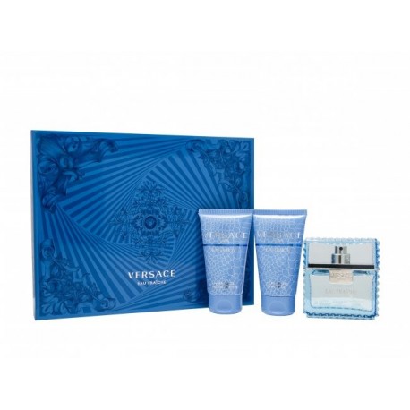 VERSACE MAN EAU FRAICHE EDT 50 ML + SHOWER GEL 50 ML + SHAMPOO 50 ML SET