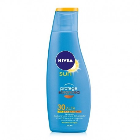 NIVEA LECHE PROTEGE & BRONCEA SPF 30 LECHE BRONCEADORA 200 ML
