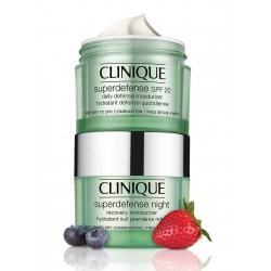 CLINIQUE SUPERDEFENSE DAY CREAM P/SECAS + CLINIQUE SUPERDEFENSE NIGHT CREAM P/SECAS 50 ML SET