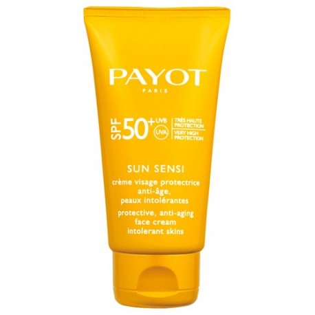 Comprar tratamientos online PAYOT SUN SENSI CREMA FACIAL ANTIEDAD/ANTIARRUGAS P/INTOLERANTES SPF 50 + 50 ML