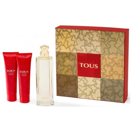 comprar perfumes online TOUS EDP 90 ML + BODY LOTION 100 ML + SHOWER GEL 100ML SET mujer