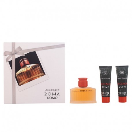 comprar perfumes online hombre LAURA BIAGIOTTI ROMA UOMO EDT 75 ML + 2 X SHOWER GEL 50 ML SET REGALO