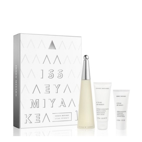 comprar perfumes online ISSEY MIYAKE L´EAU D´ISSEY EDT 100 ML + B/CREAM 75 ML + S/GEL 50 ML SET REGALO mujer