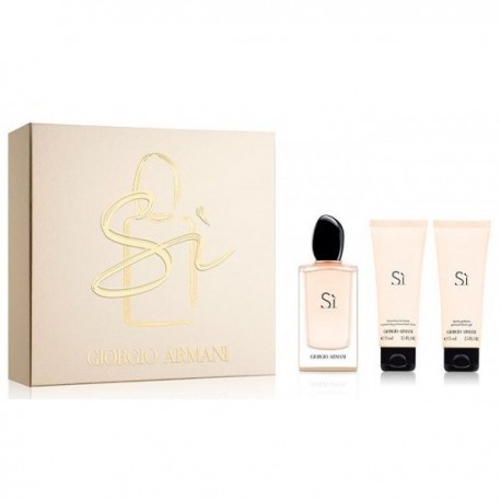 GIORGIO ARMANI SI EDP 50 ML + B/L 75 ML + GEL 75 ML SET REGALO