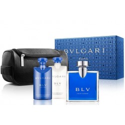 comprar perfumes online hombre BVLGARI BLV POUR HOMME EDT 100 ML + A/S 75 ML + GEL 75 ML + NECESER