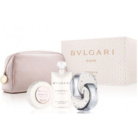 comprar perfumes online BVLGARI OMNIA CRYSTALLINE EDT 65 ML + B/L 75 ML + JABON 75 GR + NECESER SET mujer