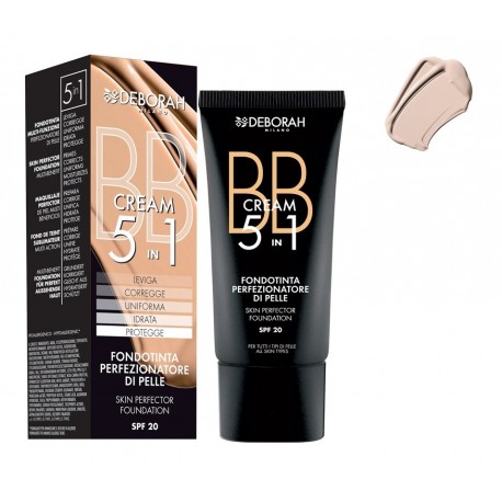 DEBORAH LIQUID FOUNDATION BB CREAM PERFECCIONADOR 5EN1 1 FAIR 30 ML danaperfumerias.com