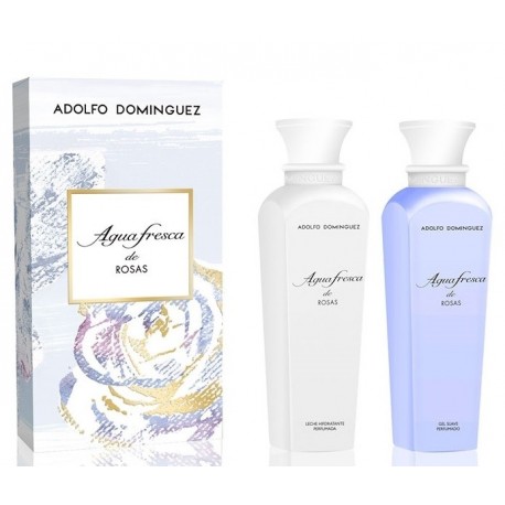 ADOLFO DOMINGUEZ AGUA FRESCA DE ROSAS GEL 500 ML + B/L 500 ML SET REGALO