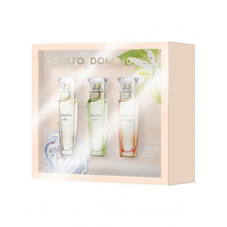 comprar perfumes online ADOLFO DOMINGUEZ A. FRESCA DE ROSAS 30 ML + A. FRESCA ROSAS BLANCAS 30 ML + A.FRESCA AZAHAR 30 ML SET...
