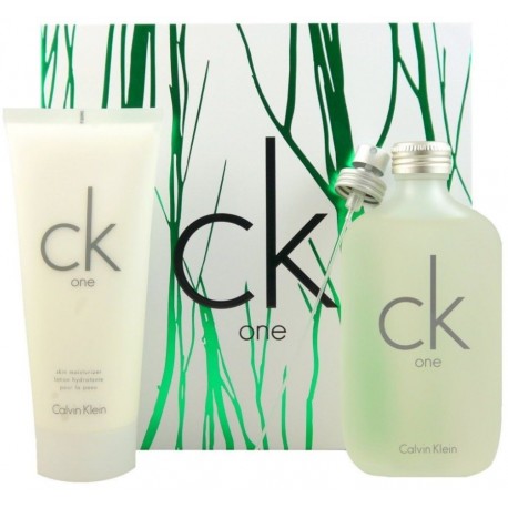comprar perfumes online unisex CALVIN KLEIN ONE EDT 200 ML + B/ L 200 ML SET REGALO