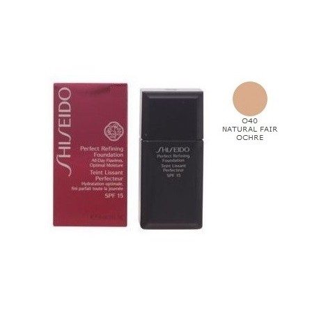 SHISEIDO PERFECT REFINING FOUNDATION 30 ML COLOR O40 NATURAL FAIR OCHRE