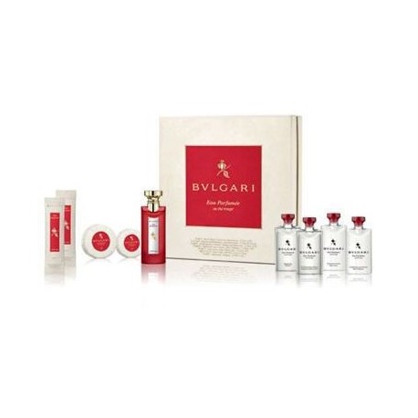 comprar perfumes online hombre BVLGARI EAU PARFUMÉE AU THE ROUGE EDC 75 ML 9 PIEZAS DELUXE SET