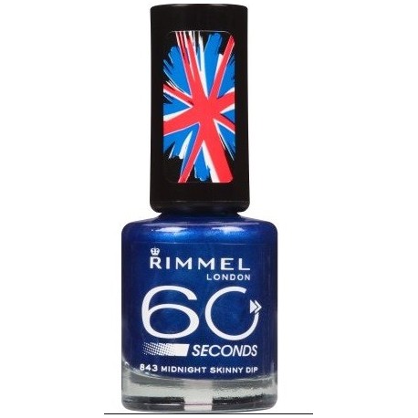 RIMMEL LONDON 60 SECOND MIDNIGHT SKINNY DIP 843 8ML