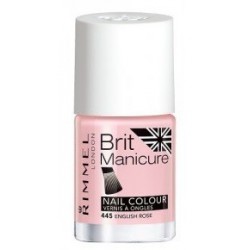 RIMMEL LONDON BRIT MANICURE NAIL TIP COLOUR ENGLISH ROSE 445 12ML