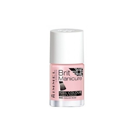 RIMMEL LONDON BRIT MANICURE NAIL TIP COLOUR ENGLISH ROSE 445 12ML