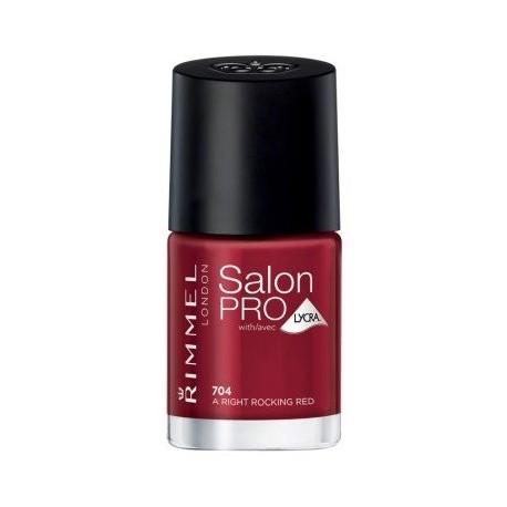 RIMMEL LONDON NAIL POLISH SALON PRO A RIGHT ROCKING RED 704 12ML