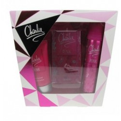 CHARLIE PINK EDT 30 ML + BODY SPRAY 75ML + BODY LOTION 50ML SET