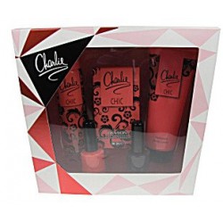 CHARLIE CHIC EDT 30 ML + BODY SPRAY 75ML + BODY LOTION 50ML + 2 ESMALTES DE UÑAS SET