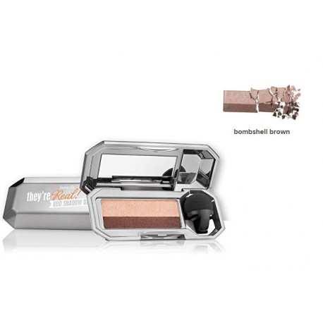 BENEFIT THEY'RE REAL DUO SHADOW BLENDER BOMBSHELL BROWN
