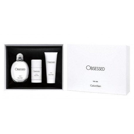 comprar perfumes online hombre CALVIN KLEIN OBSESSED EDT 125 ML + DEO 75 ML + S/GEL 100 ML SET REGALO