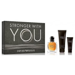 comprar perfumes online hombre ARMANI STRONGER WHIT YOU SET Eau de Toilette 50ML + Shower Gel 75ML+ Bodylotion 75ML