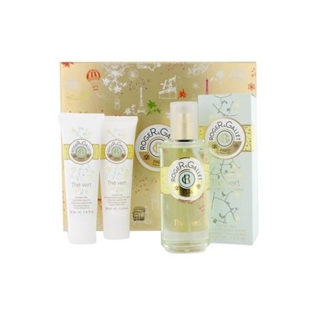 comprar perfumes online unisex ROGER & GALLET EAU THE VERT EDC 100 ML SET REGALO