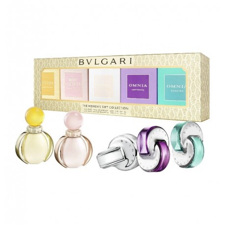 comprar perfumes online BVLGARI MINIATURAS PARA MUJER 5ML X 5 SET REGALO mujer