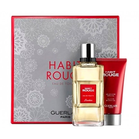 comprar perfumes online GUERLAIN HABIT ROUGE EDT 100 ML + GEL DE DUCHA 75ML SET REGALO mujer