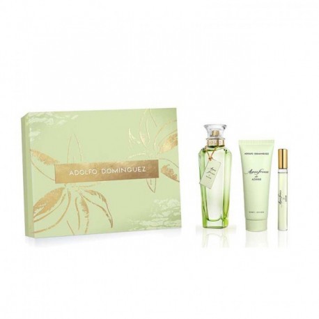 comprar perfumes online ADOLFO DOMINGUEZ - AGUA FRESCA DE AZAHAR EDT 120ML + B/L 75ML + EDT 10ML SET mujer