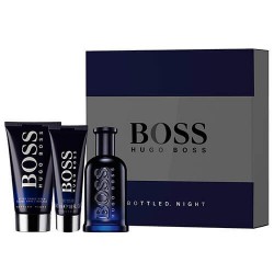 HUGO BOSS BOTTLED NIGHT EDT 100 ML  +A/S 75 ML + GEL 50 ML SET